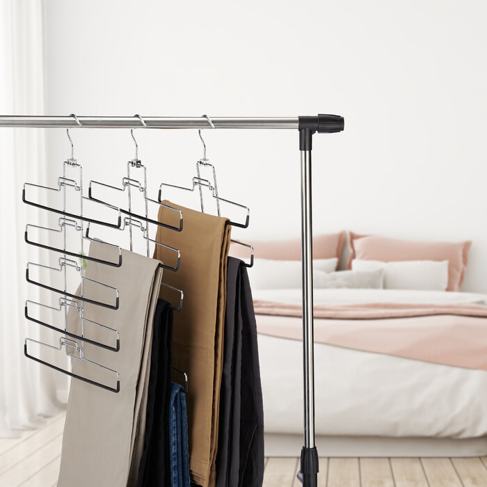 Relaxdays Mehrfachhosenbügel Set für 15 Hosen