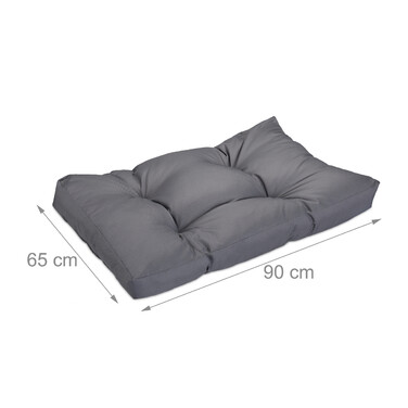 Relaxdays Hundebett grau