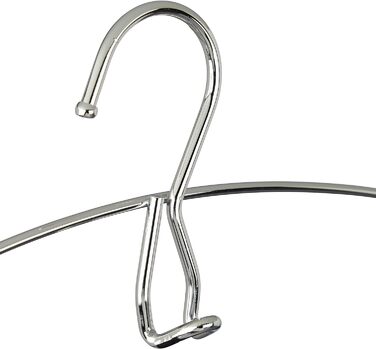 Relaxdays Hosenbügel, 3er Set, platzsparend, Metall, 44,5x37x2,7 cm