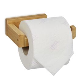 Relaxdays Toilettenpapierhalter Bambus