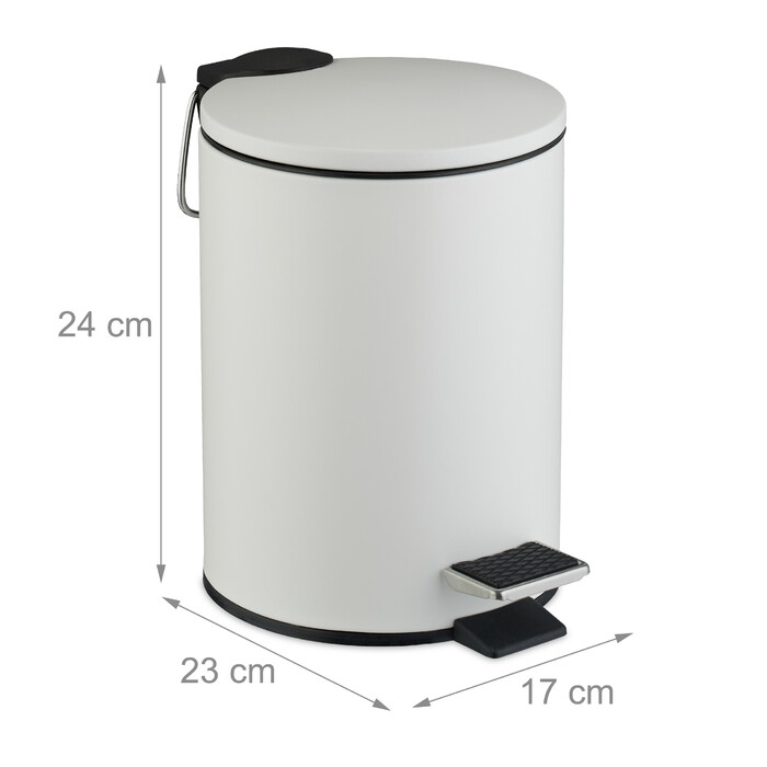 Relaxdays Runder Kosmetikeimer 3 Liter