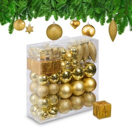 Relaxdays Weihnachtskugeln im 110er Set