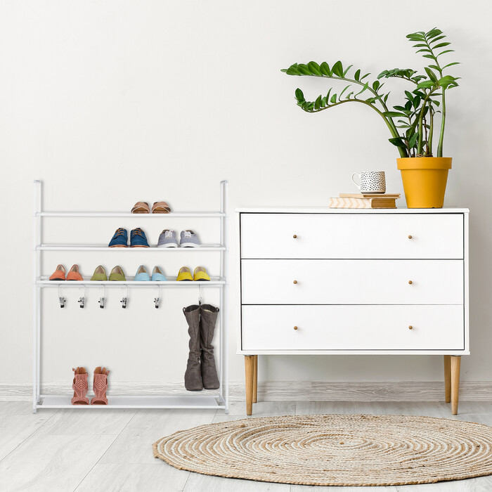 Relaxdays Schuhregal mit Stiefelfach