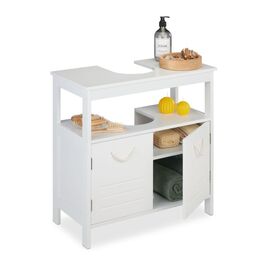 Relaxdays Waschbeckenunterschrank mit Seilgriffen