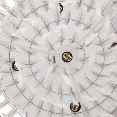 Relaxdays Deckenlampe Organza Kristall