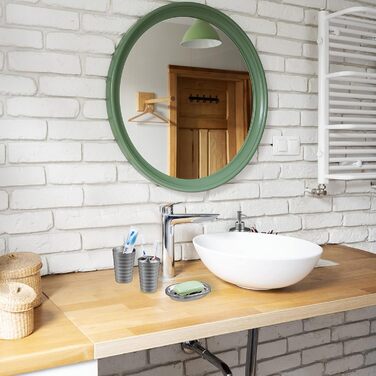Relaxdays Badezimmer Set, 4-teilig, Edelstahl, Silber