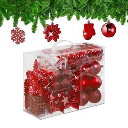 Relaxdays Weihnachtskugeln im 100er Set
