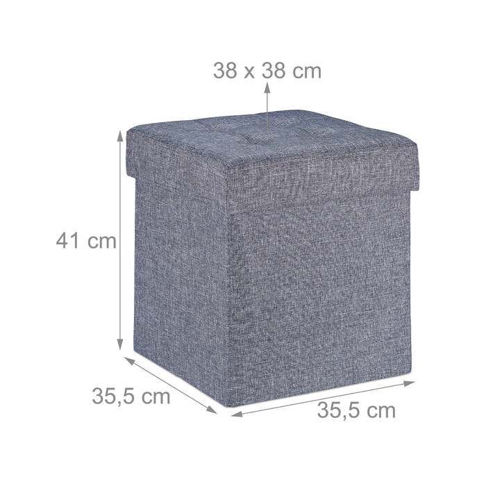 Relaxdays Sitzhocker mit Stauraum