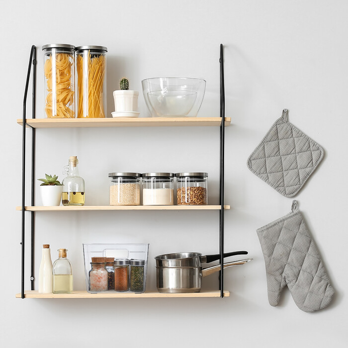 Relaxdays Kühlschrank Organizer mit Griffen