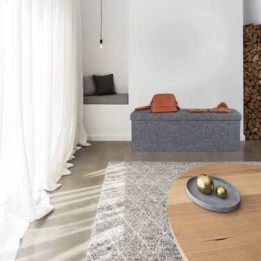 Relaxdays Sitzbank mit Trenngitter