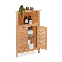 Relaxdays Eckschrank aus Bambus