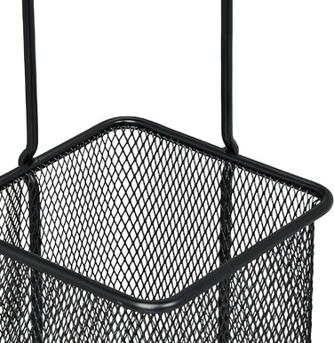 Relaxdays Regenschirmständer, HBT: 52,5 x 13,5 x 13,5 cm, Metall, eckig, modern, (Schwarz)